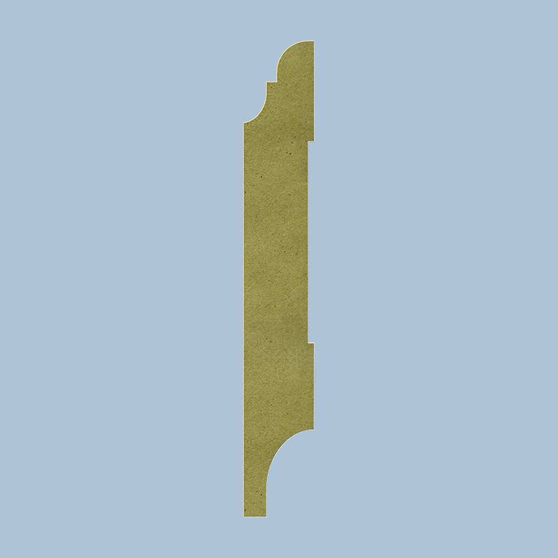 Toscaanse Plint - 18 x 70 mm - RAL 9001