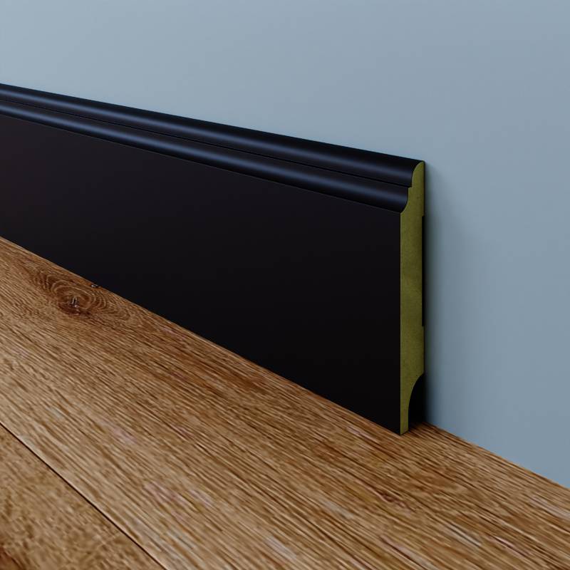 Toscaanse Plint - 18 x 120 mm - RAL 9005