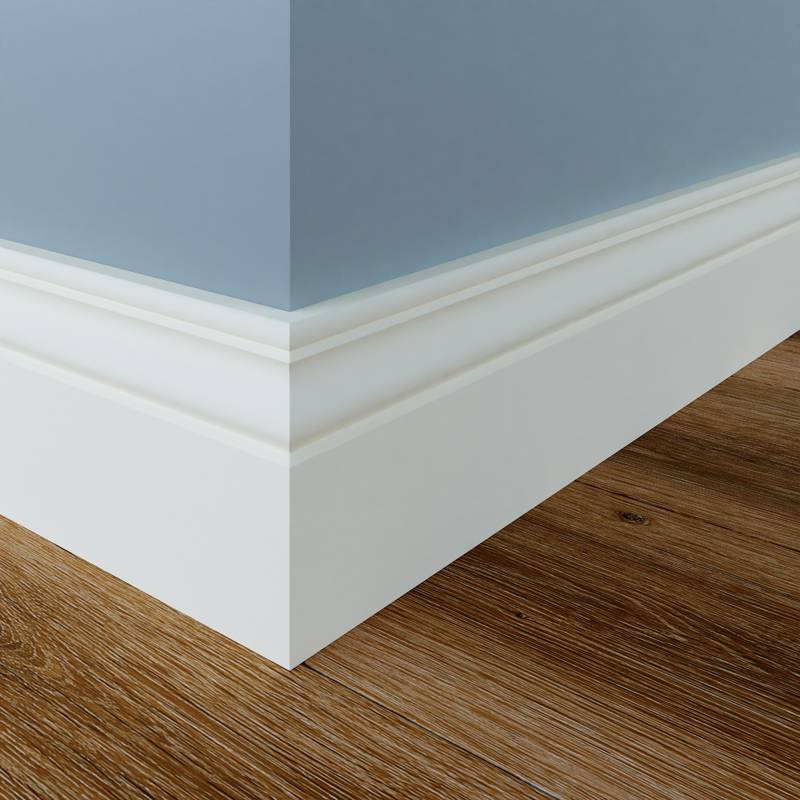 Gotische Plint - 18 x 120 mm - RAL 9003