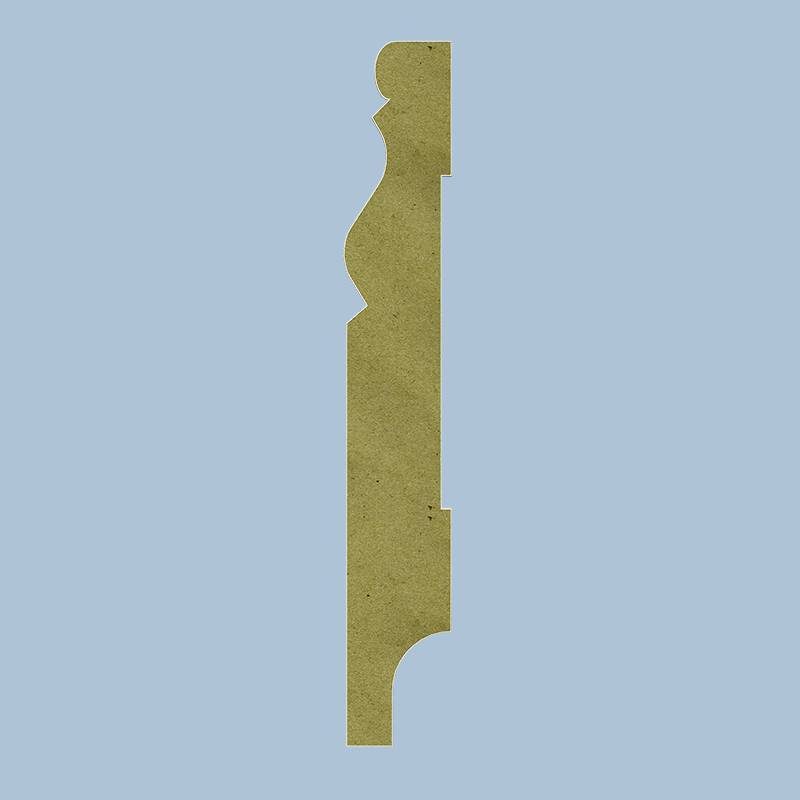 Gotische Plint - 18 x 120 mm - RAL 9003