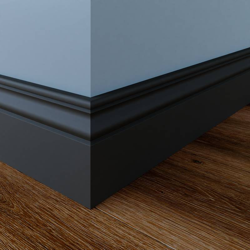 Gotische Plint - 18 x 120 mm - RAL 7016