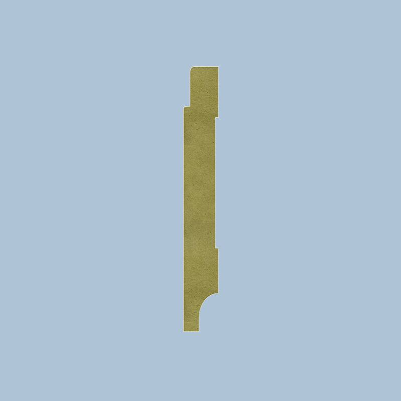 Scandinavische Plint - 12 x 120 mm - RAL 9016