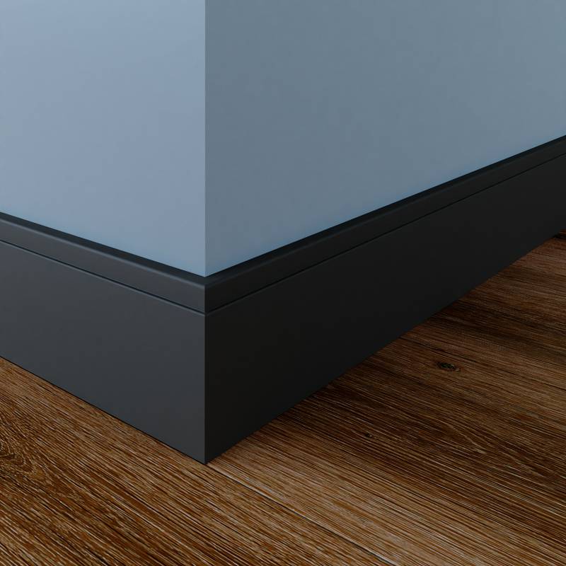 Scandinavische Plint - 12 x 70 mm - RAL 7016