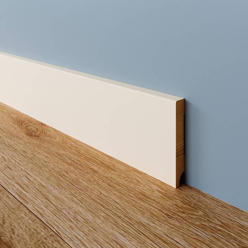 Gladde Plint - 15 x 70 mm - RAL 9001
