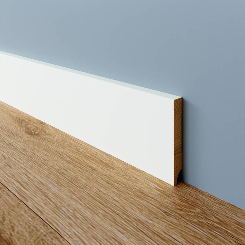 Gladde Plint - 15 x 120 mm - RAL 9003
