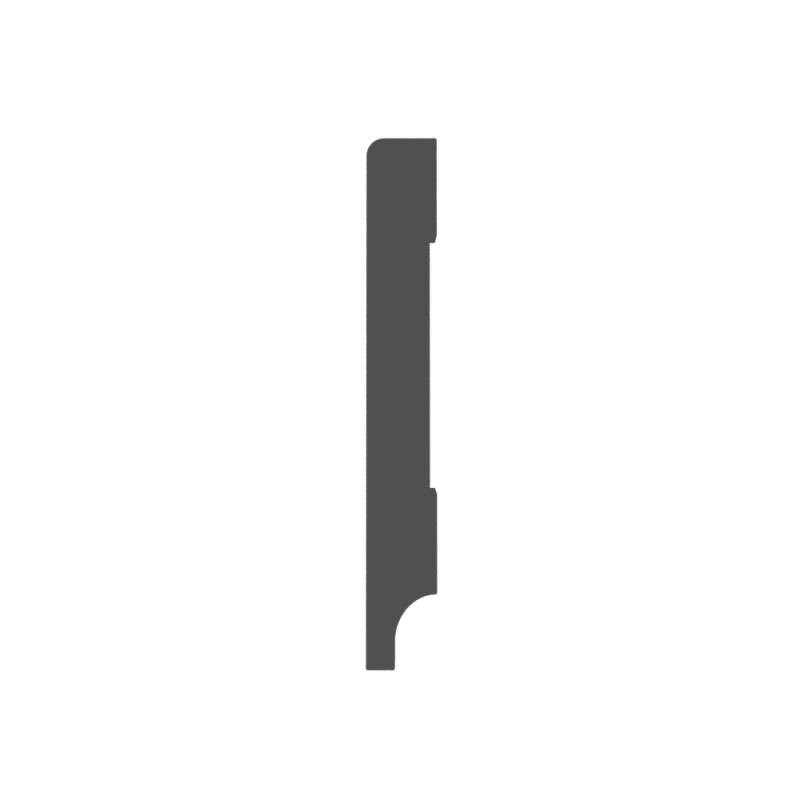 MDF Gladde Plint 3050mm - 12 x 70 mm - RAL 9003