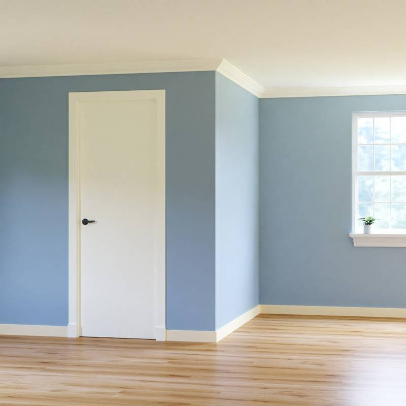 MDF Gladde Plint 3050mm - 15 x 120 mm - RAL 9001