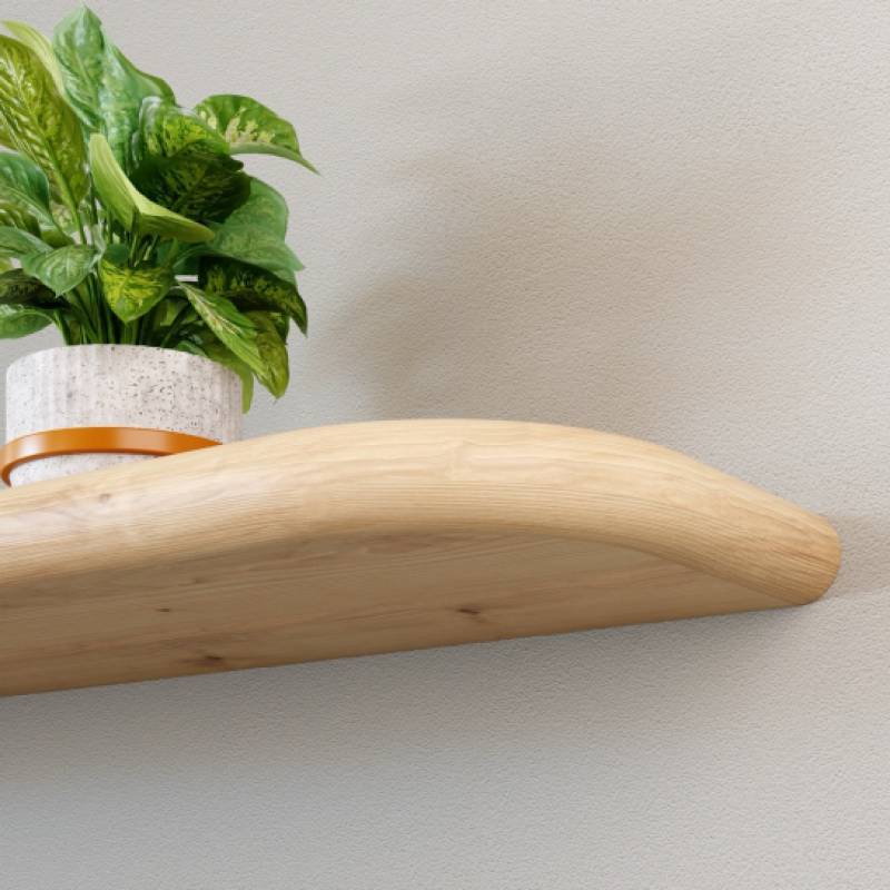 Grenen Wandplank Dubbel Afgerond - grenen (3 producten beschikbaar)