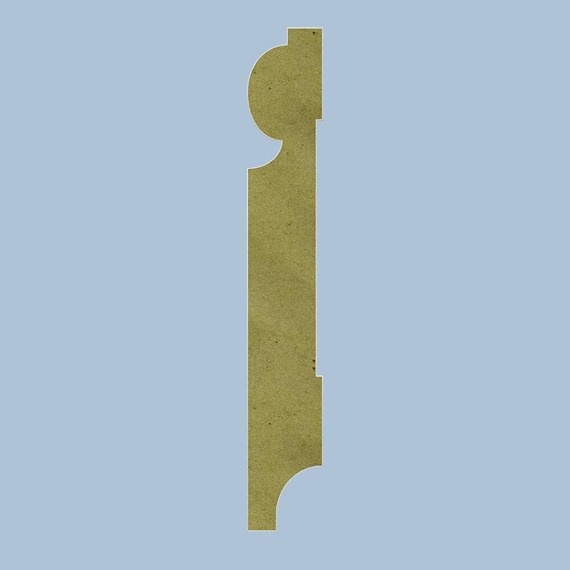 Sier Plint - 18 x 90 mm - RAL 9001