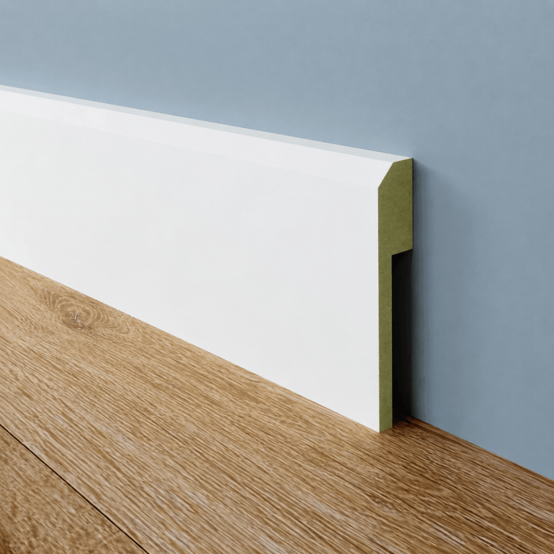 MDF schuine overzetplint - 22 x 90 mm