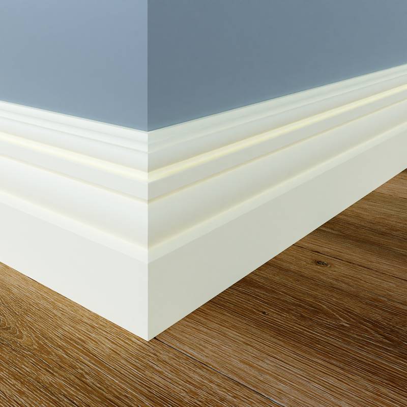 Gotiek Plint - 18 x 140 mm - RAL 9016