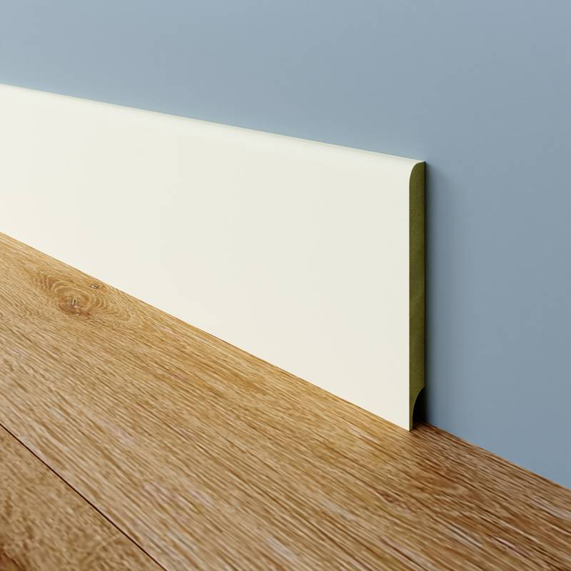 Radius-12 Plint - 12 x 120 mm - RAL 9010