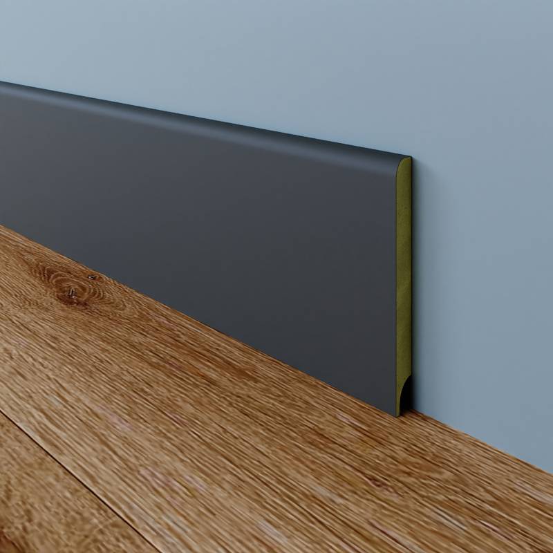 Radius-12 Plint - 12 x 120 mm - RAL 7016