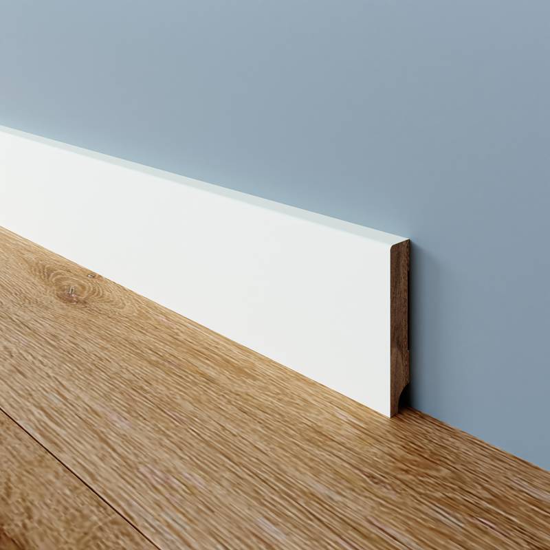 Gladde Plint - 12 x 70 mm - RAL 9003