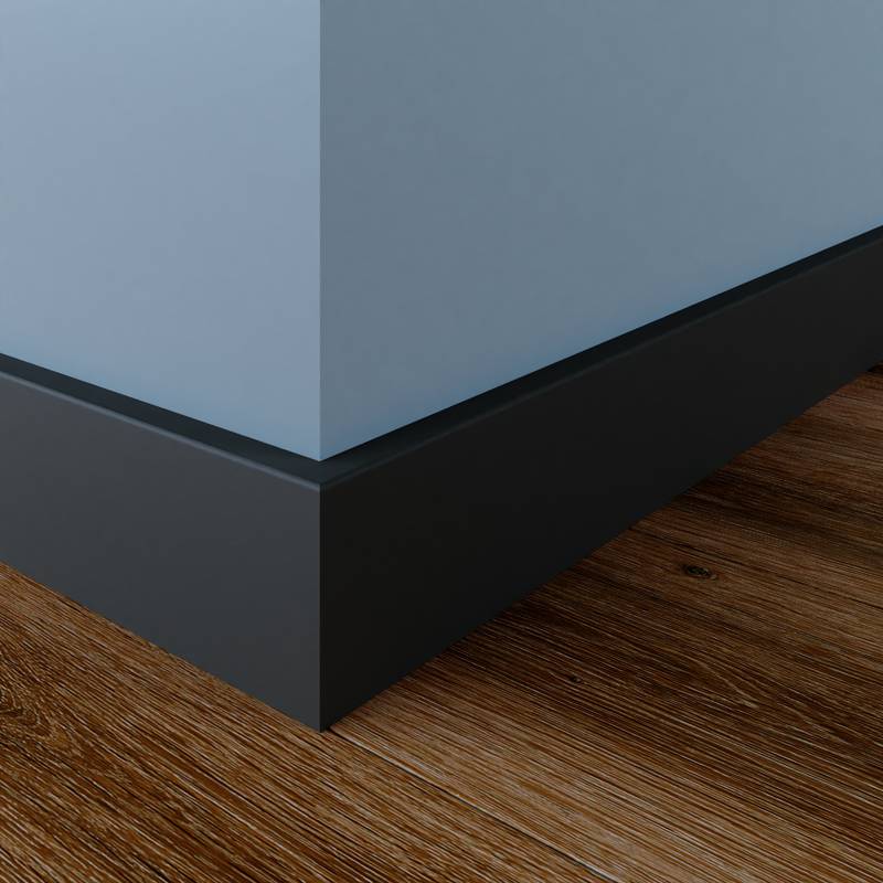 Gladde Plint - 12 x 70 mm - RAL 7016
