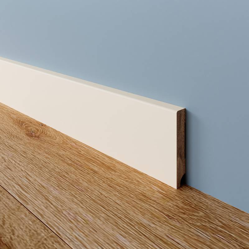 Gladde Plint - 15 x 70 mm - RAL 9001