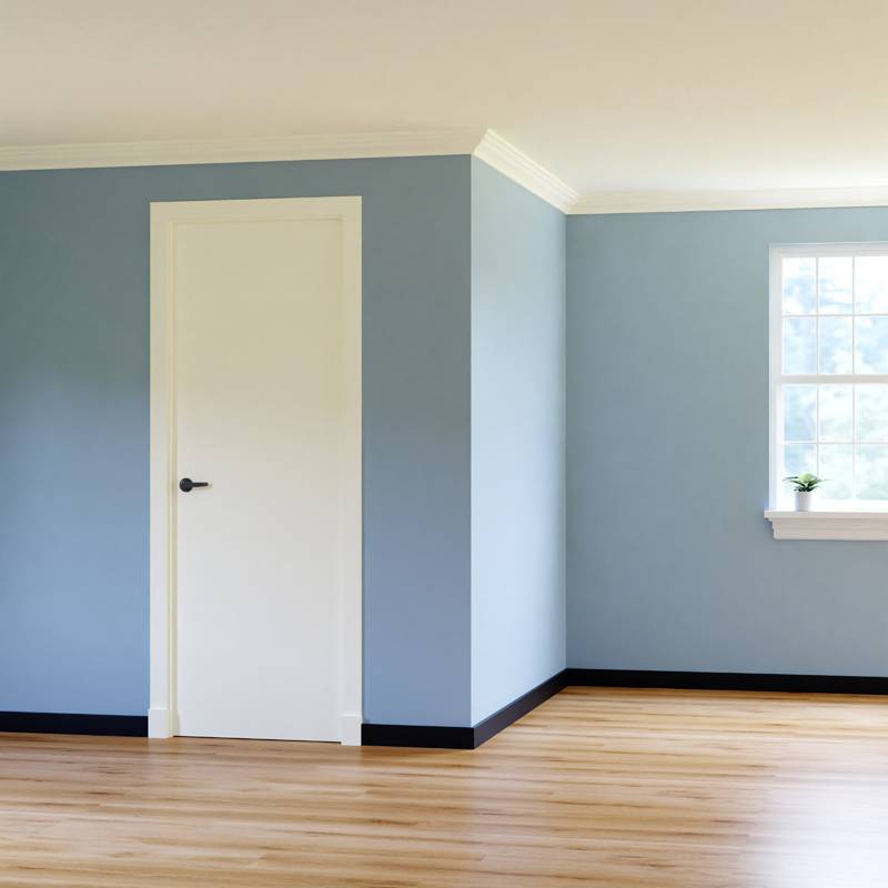 Gladde Plint - 15 x 80 mm - RAL 9005