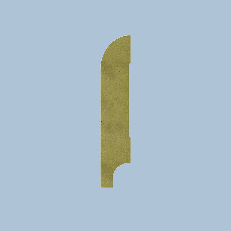 Koloniale Plint - 12 x 70 mm - RAL 7016