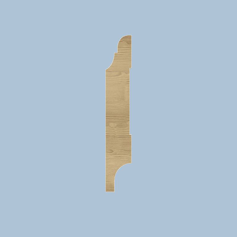 Toscaanse Plint - 15 x 90 mm - RAL 9010