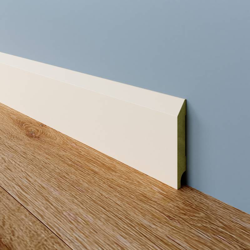 Moderne plint - 12 x 55 mm - RAL 9001