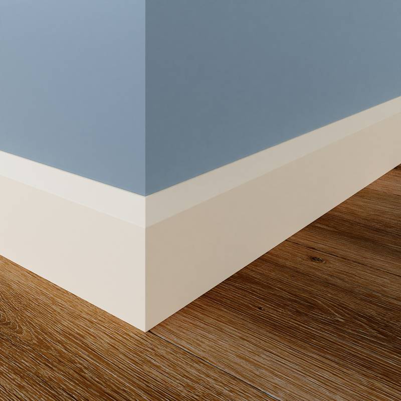 Moderne plint - 12 x 55 mm - RAL 9001