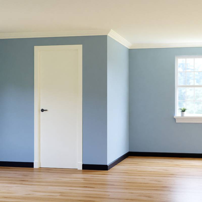 Moderne plint - 12 x 70 mm - RAL 9005