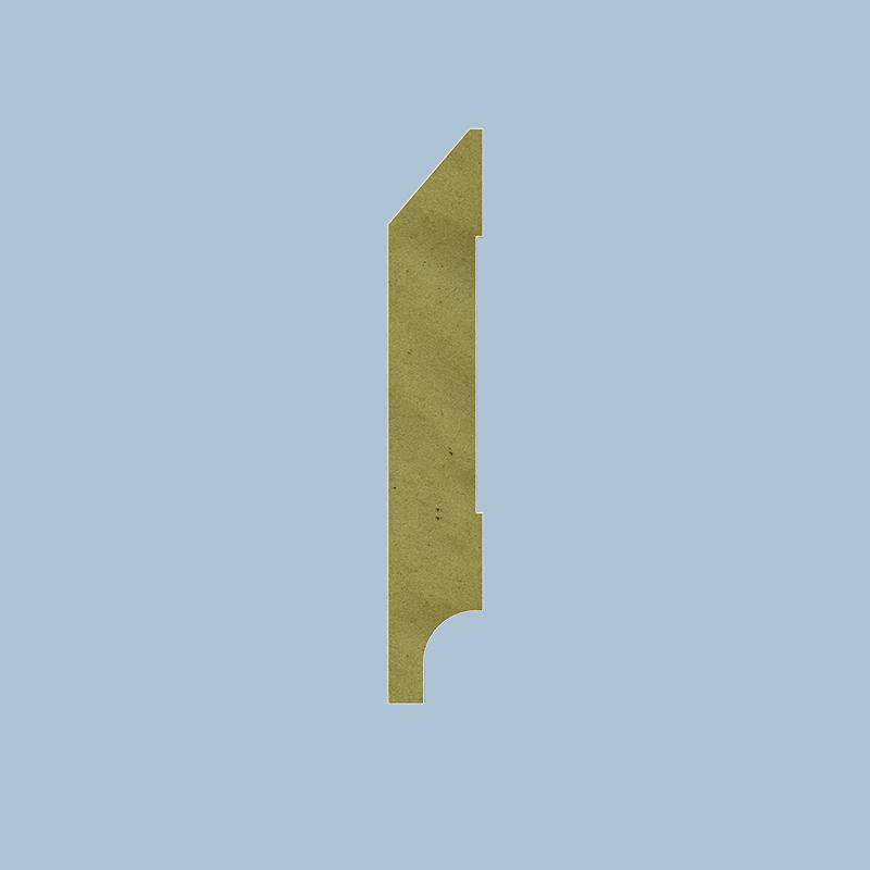 Moderne plint - 12 x 70 mm - RAL 7016