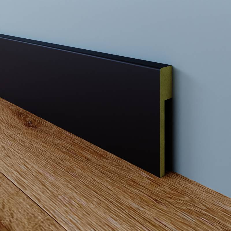 Gladde Overzetplint - 18 x 90 mm - RAL 9005