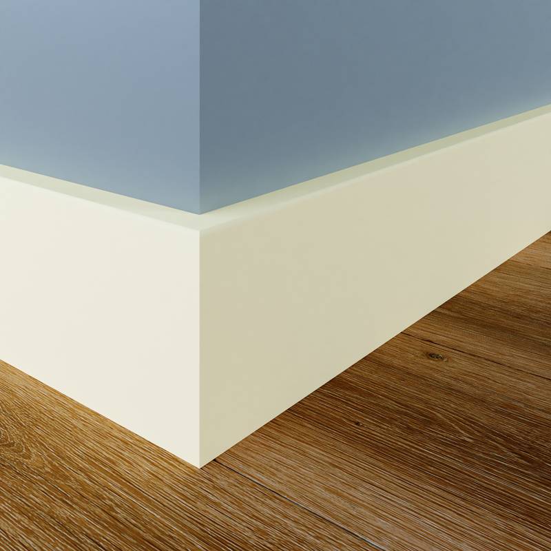Gladde Overzetplint - 22 x 120 mm - RAL 9010