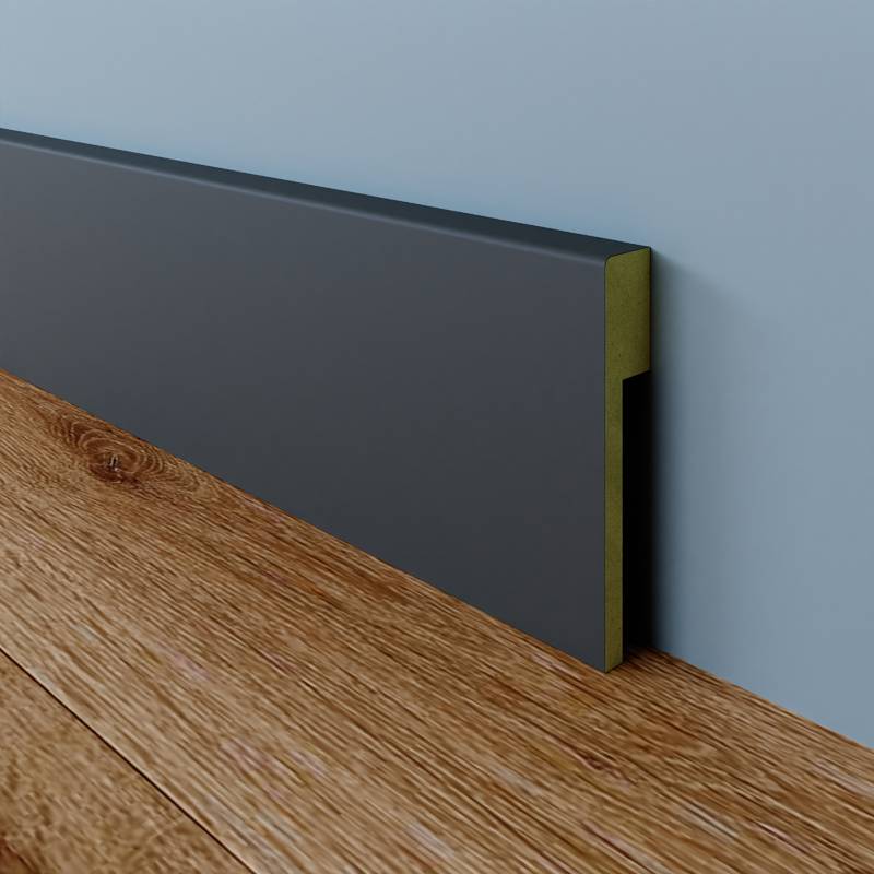 Gladde Overzetplint - 22 x 90 mm - RAL 7016