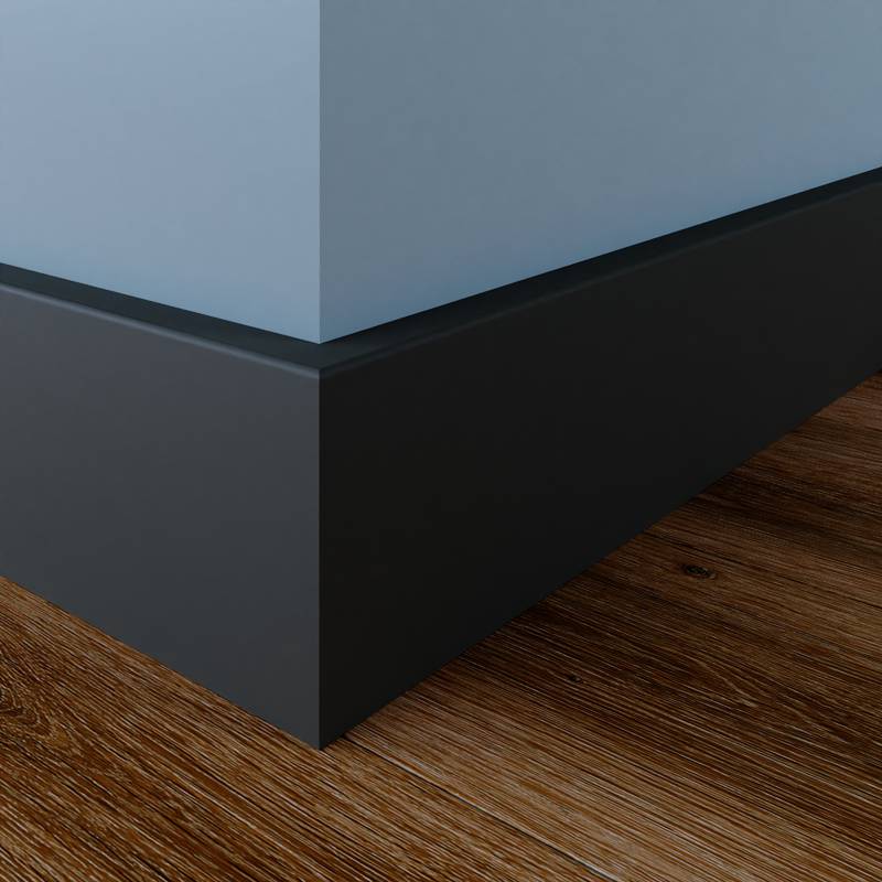 Gladde Overzetplint - 22 x 90 mm - RAL 7016