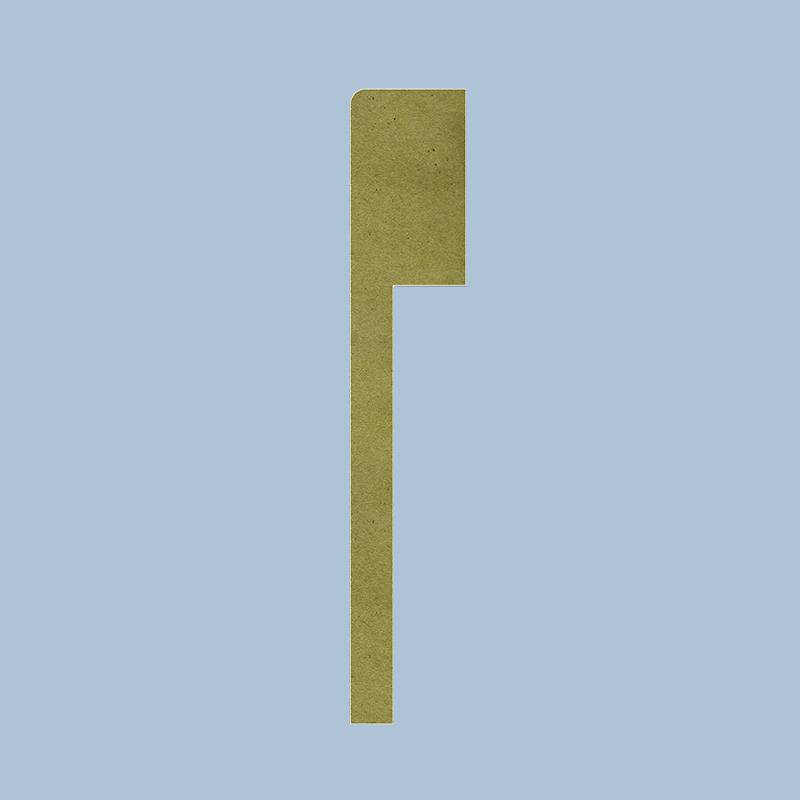 Gladde Overzetplint - 22 x 90 mm - RAL 7016