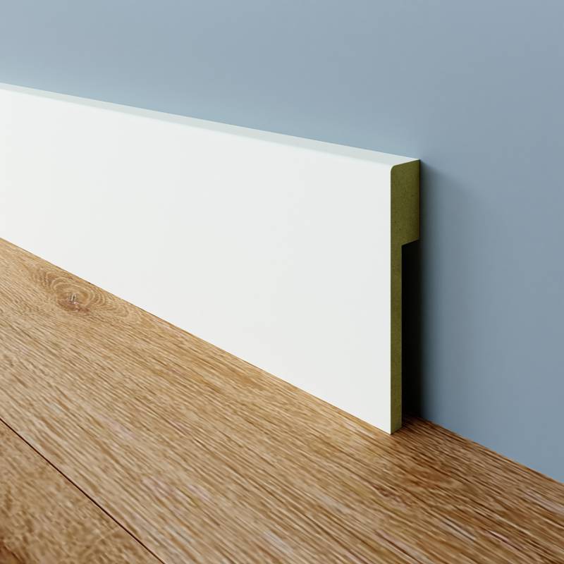 MDF Gladde Overzetplint - 18 x 50 mm - RAL 9003