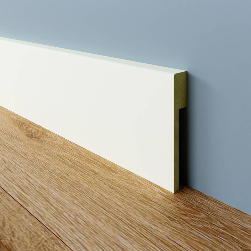 MDF Gladde Overzetplint - 18 x 50 mm - RAL 9016