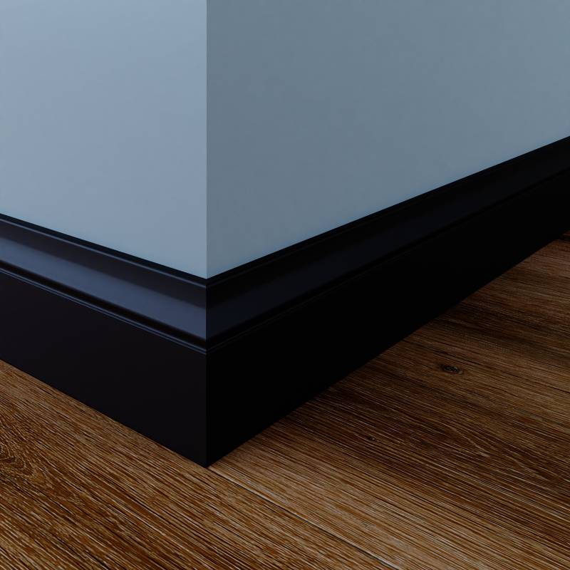 Romeinse Plint - 15 x 90 mm - RAL 9005